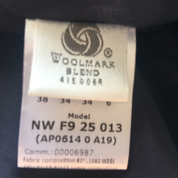 Anteprima ruffle puff neck blue navy wool jacket - Picture 4 of 8